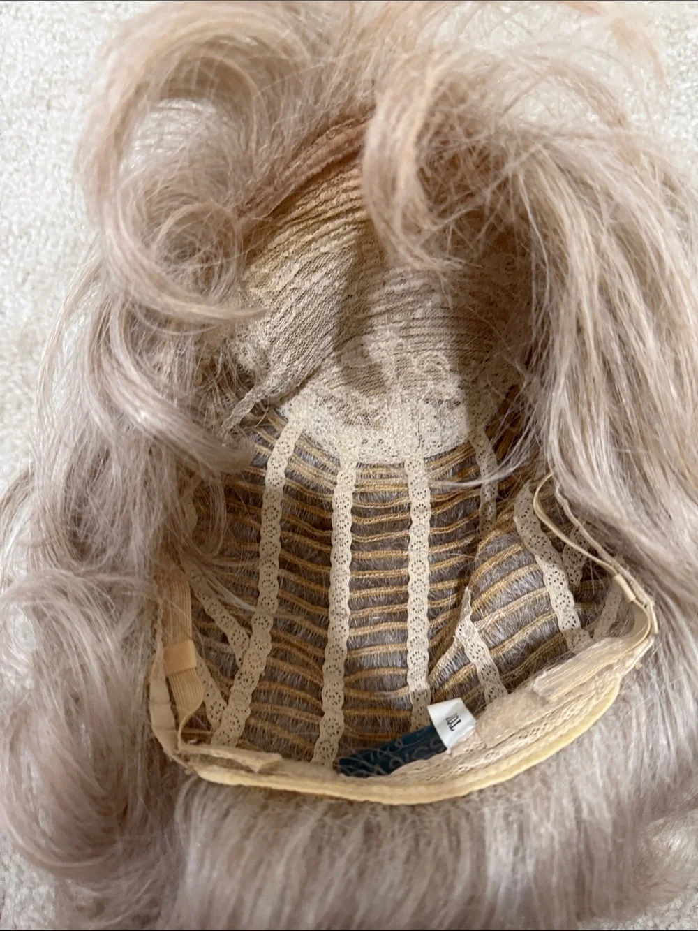Blonde Curly Women's Hairpiece - Natural Light Blonde wig